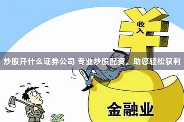 注册什么样的公司可以专门炒股赚钱